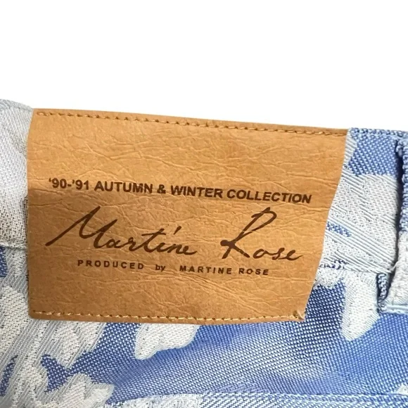 New Mens Martine Rose Floral Embroidered Jeans Pants